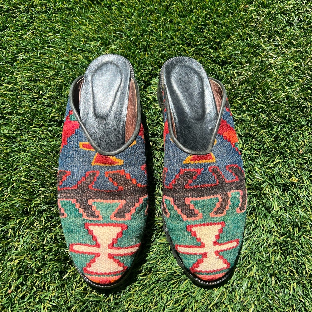 Barely worn vintage mules from Turkey